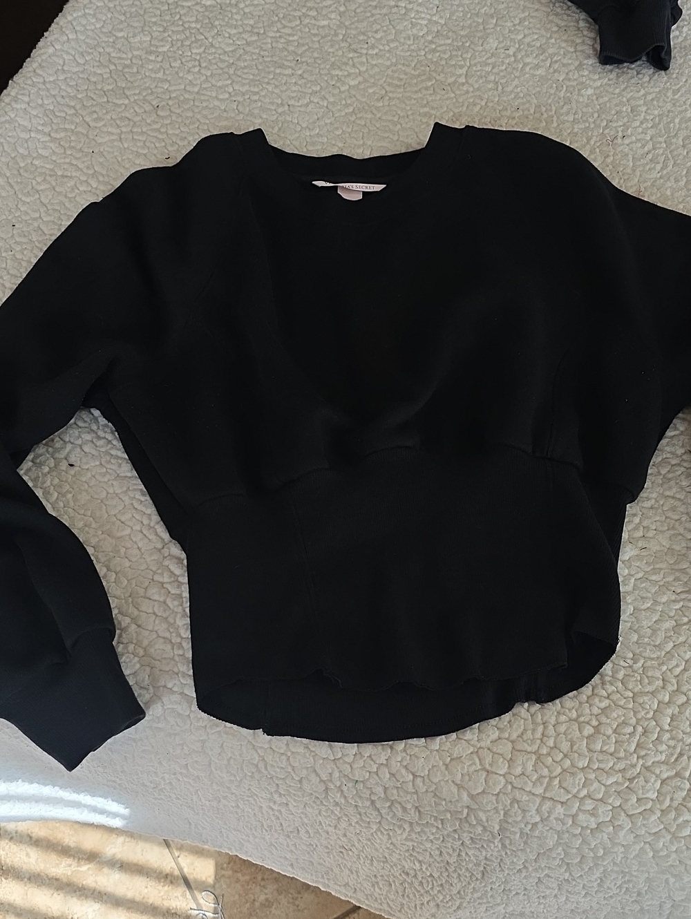 Victoria Secret Corset Black Sweatshirt